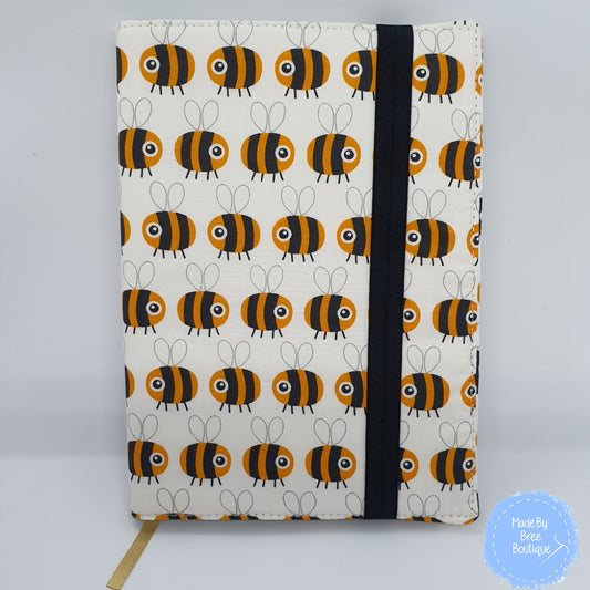 White Bee Covered Notebook